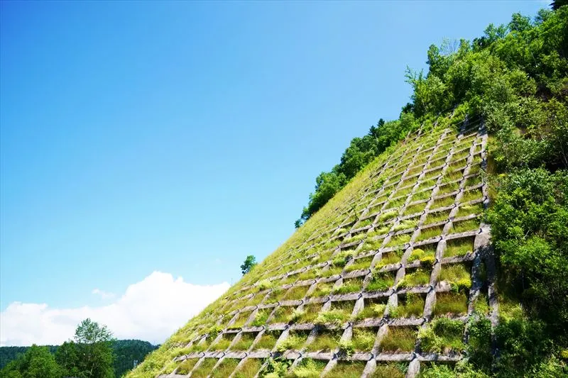 急傾斜地の作業における注意点